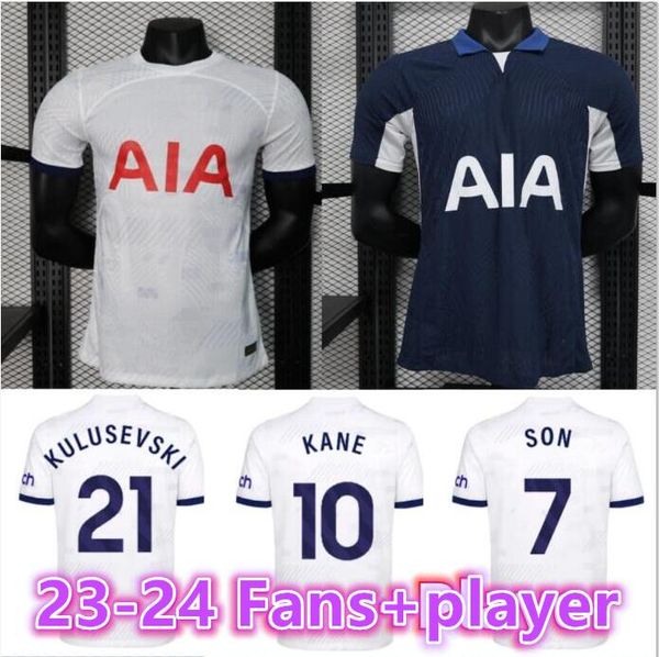 23/24 KANE SON MADDISON Maillots de football KULUSEVSKI RICHARLISON PEDRO PORRO Version joueur BENTANCUR ROMERO Tottenham Kit de football chemise SPURS8899