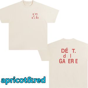 Marque de créateurs T-shirts en coton pour hommes Chemise Lettre de l'alphabet T-shirt classique imprimé T-shirts courts et décontractés T-shirts de luxe de rue G a l l e r y marque d e p t chemises tops tees