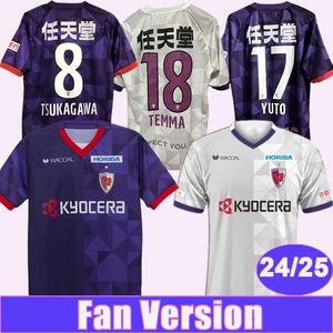 24 25 Kyoto Sanga Yuto Mens Occer Jerseys Fukuoka Yamasaki Sota Asada Temma Home Away Football Shirt Short Manneve Aldult Uniforms