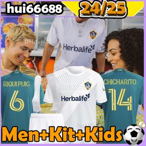 24/25 LA Galaxy Soccer Jerseys CHICHARITO BECKHAM BRUGMAN 2024 2025 RIQUI PUIG D.Costa ALVAREZ Joveljic fans joueur version kit maillots de football pour enfants