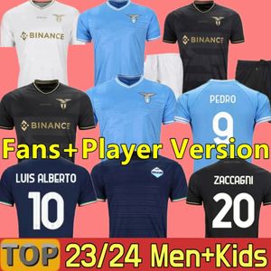 23 24 Lazio Immobile Soccer Jerseys Maglie 2023 2024 INMÓVIL LUIS BASTOS SERGEJ BADELJ LUCAS J. CORREA ZACCAGNI MARUSIC hombres niños kit camiseta de fútbol 10mo aniversario