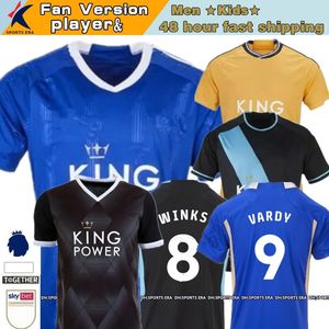 23 24 Leicester voetbaltruien Iheanacho Dewsbury-Hall Barnes Tielemans thuis weg VARDY MADDISON NDIDI LOOKMAN CITY 2023 2024 Retro voetbalhirt uniformen Kids Kit