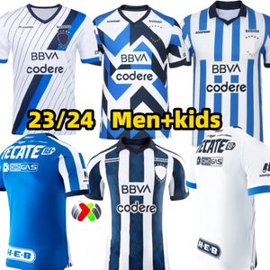 23 24 Liga MX Camiseta Soccer Jerseys Monterrey Sergio Canales Jésus Corona Luis Romo Victor Guzman Berterame Rogelio Funes Mori 2023 2024 Men Kids Football Shirts