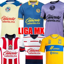 23 24 Liga MX Club America Soccer Jerseys 2023 2024 Tigres Chivas de Guadalajara Tigres Kit Camisas de Futebol Football Shirts