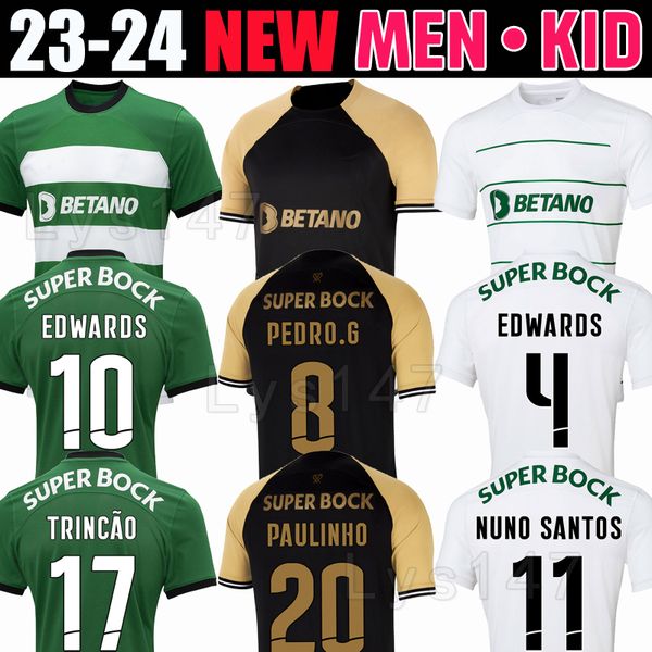 23 24 Maillots de football Lisboa Spécial COATES MATHIEU Jovane Sarabia Vietto 01 02 03 04 Maillot de football rétro hommes kit enfants maillot TROISIÈME LOIN