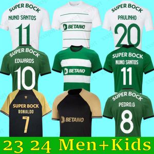 23 24 Soccer Jerseys Lisboa Sporting CP Lisbon Special Jovane Ronaldo Sarabia Vietto ACUNA 2023 2024 MAILLOT JERSEY CUBE DE HOME BLUE FOOTBALL Men Kit Kid Kit Kit