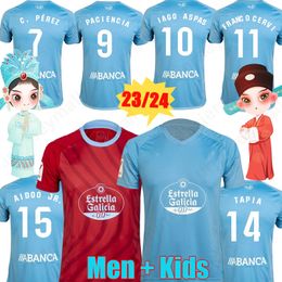 2023 2024 RC Celta Soccer Jerseys à la maison APIA GABRI VEIGA AIDOO JR. C.perez Gabri Veiga O. Mingueza 23 24 Franco Cervi Swedberg Man Kit Football Shirt