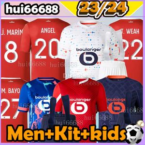 23/24 Maillots de football LOSC Lille 2023 2024 FONTE BAMBA MARIN J. DAVID R. SANCHES YAZICI ZHEGROVA ANDRE ONANA ANGEL ZHEGROVA LIHADJI ERO Hommes Enfants Kits Maillots de football