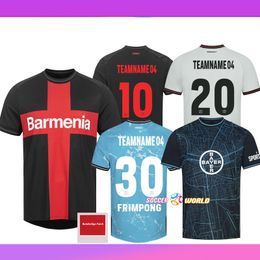 23 24 Champion Leverkusen Soccer Jerseys Bayer 04 Wirtz 2024 Home Grimaldo Away Boniface 3rd Frimpong Tella Special Football Shirts Uniform