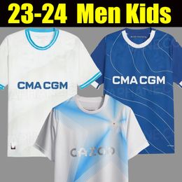 23 24 maillot ALEXIS MarseilleS camisetas de fútbol casa 30 Aniversario Especial 2023 JUGADOR FAN GUENDOUZI PAYET CAUSS camisetas de fútbol hombres niños KIT Jul DP OUNAHI