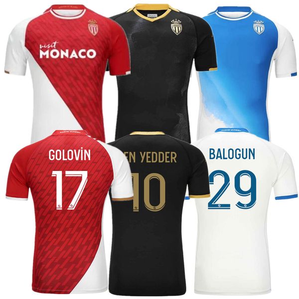 23 24 Maillot Monaco Soccer Jerseys Kids Kit Foot Training 2023 2024 BALOGUN Football Shirt 2023 2024 Home Away Troisième Survetement de Foot