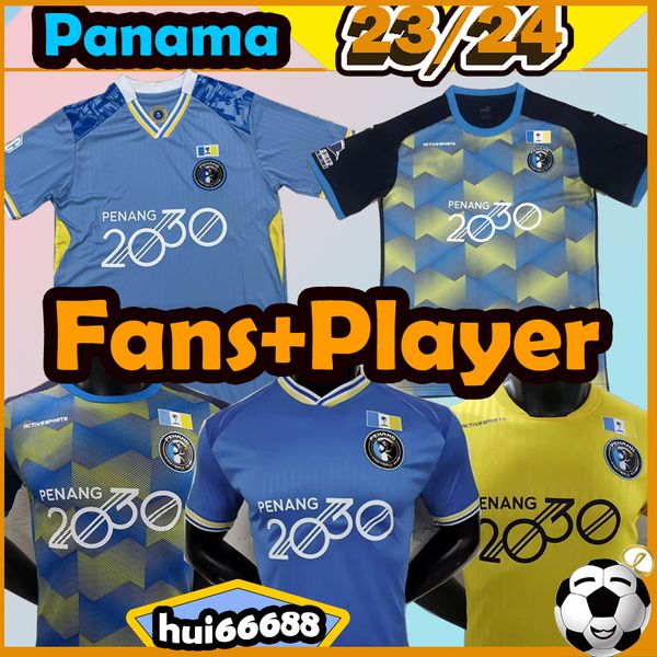 23/24 Malaisie Penang Soccer Jerseys Super League Malaisie Super League Maillot de football CHOW Saad 2023 2024 Hommes Fans à domicile Joueur Bleu Camesita de Fuol Uniformes Courts