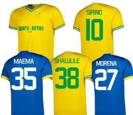 23-24 Mamelodi Sundowns Home Away Voetbalshirt Aangepaste Thaise kwaliteit 10 SIRINO 8 ZUNGU 7 NKUNKU 4 MOKOENA 11 ALLENDE 13 BOUTOUIL 15 MENDIETA 18 ZWANE kingcaps wear