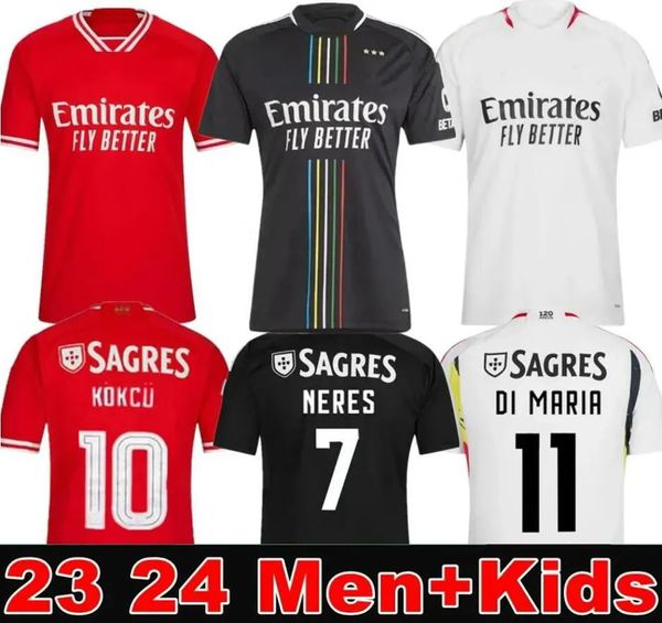 23/24 Maria Soccer Jerseys Benficas Football Shirt Champions Home Camisa Classic Jersey Brandhed Sports Shirt, Adult and Children's Brand T-shirt Jacket