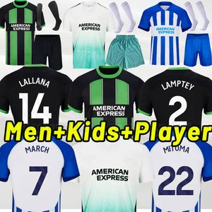 23 24 MAUPAY Cucurella Soccer Jerseys WEBSTER TROSSARD MARS Mac Allister Mwepu Moder 2023 2024 Chemise de football pour hommes Seagull Taille S-4XL Hommes Enfants Adulte Enfant