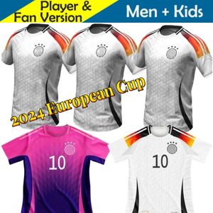 Taille 4XL 24 25 Allemagnes Soccer Jerseys 2024 Coupe d'Europe Fans Player Version HUMMELS KROOS GNABRY WERNER DRAXLER REUS MULLER GOTZE Hommes Chemises de Football Kits Enfants