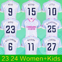 23 24 MEAD LITTLE L.CODINA G.JESUS SAKA voetbalshirt 2023 2024 WILLIAMSON MIEDEMA 11 RUSSO 23 McCABE L.CODINA CATLEY Blackstenius voetbaltenues shirt Heren Kinderen dames