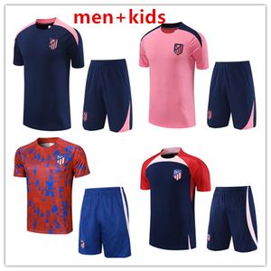 23 24 25 hommes Kids Atletico Madrids Tracksuit Soccer Jerseys Morata Griezmann Joao Felix 23/24 ATLETICO COMMENTS CORDES CAMISETAS DE FUTBOL