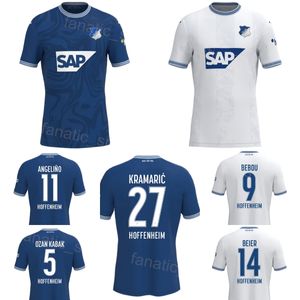 23-24 Hombres 27 KRAMARIC Camiseta de fútbol TSG Hoffenheim 23 BROOKS 6 PROMEL 21 BULTER 11 GRILLITSCH 5 KABAK 29 SKOV 22 VOGT 9 BEBOU 14 BEIER Kits de camiseta de fútbol Team Club