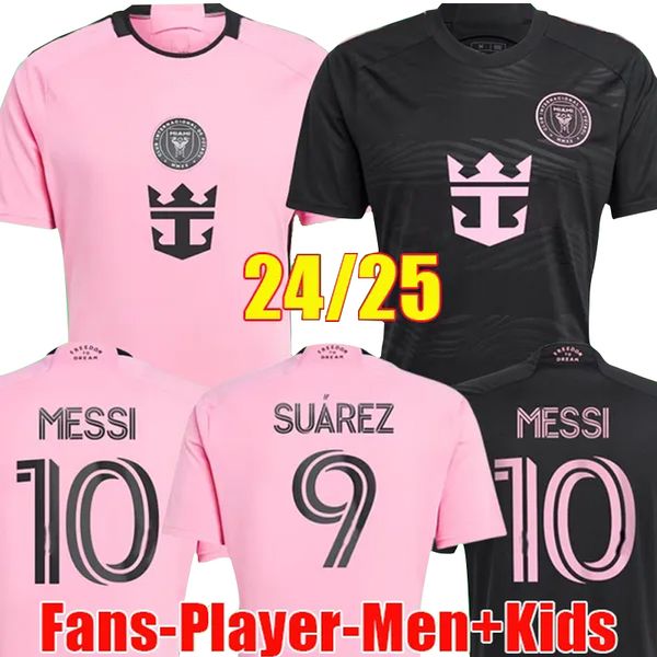 23/24 Mess Miami Suárez Jerseys de fútbol Inters Kit para niños 2023 2024 Tercera camiseta de fútbol local para mujeres Versión de jugador especial MARTINEZ BECKHAM SERGIO TAYLOR