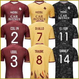 23 24 Metz FC Home and Away Third Jersey Jallow Niane 2023 2024 Maillot de Foot Maziz Udol Yade Joseph Danley Sabaly Mikautadze Vagner Boulaya Niane Camisa de fútbol DG30