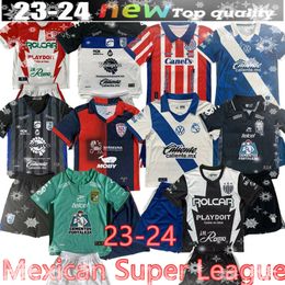 23/24 Mexicaanse Super League Pachuca Voetbalshirt 2023 Thuis wit POCHO E.SANCHEZ K.ALVAREZ CABRAL shirt Mexico League uitvoetbal Uniform