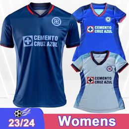 23 24 Mexico Cruz Azul Vrouwtruien Rodriguez Morales Antuna Duenas Moises Tabo Lotti Escobar Rotondi Home Away 3rd Football Shirts