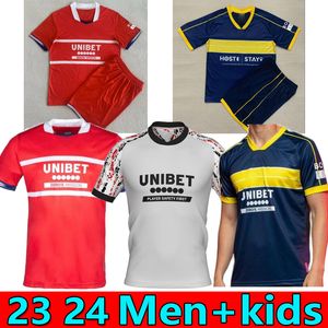 23 24 Middlesbrough Soccer Jerseys 2023 Tavernier Payero Howson McNAIR AKPOM CLARKE FRY FORSS LENIHAN Maillot de football Uniformes Hommes Enfants Kits uniformes