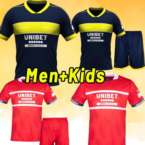 23 24 Middlesbrough Soccer Jerseys Accueil 2023 Tavernier Payero Howson Mcnair Bola Birmingham Football Shirt Uniformes Hommes Enfants Kits 2024 23 24
