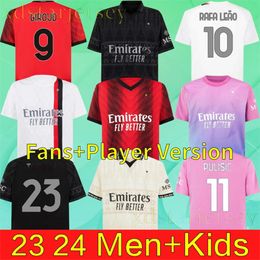 23 24 MILANS t-shirt GIROUD Voetbalshirts 2023 PULISIC THEO TONALI REIJNDERS Shirt ROMAGNOLI RAFA LEAO S.CASTILLEJO REIJNDERS LOFTUS-CHEEK Voetbaltenue