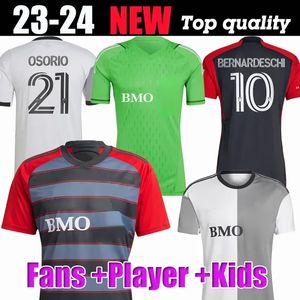 23 24 MLS Toronto FC Soccer Jerseys KAYE BERNARDESCHI 2023 20224 OSORIO INSIGNE MORROW BRADLEY Maillot de football Uniforme Fans Player version Z 3.18