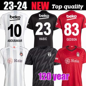 23 24 MONTERO Besiktas Soccer Jerseys 2023 120ème anniversaire ROSIER SOUZA NKOUDOU SALIH UCAN HUTCHINSON GHEZZAL NECIP W. SOUZA Maillots de futbol Maillots de football