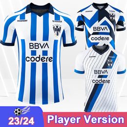 23 24 Monterrey Mens Player Version Soccer Jerseys Arteaga Govea Canales H. Moreno Home Away 3rd Football Shirt Short Sleeve Aldult Uniformen