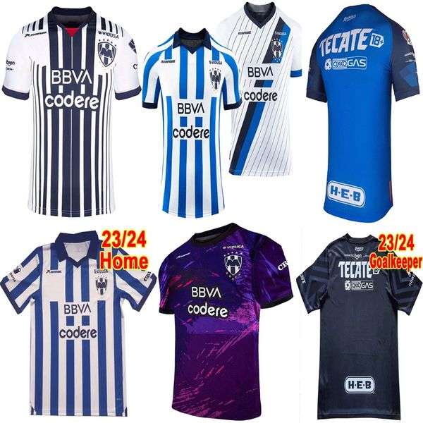 23 24 Monterrey MORI Camisetas de fútbol para hombre 22 23 R.FUNES M.MEZA J.CAMPBELL Local Visitante 3.ª Edición especial Camiseta de fútbol de portero verde D.VERGARAConjunto para adultos y niños