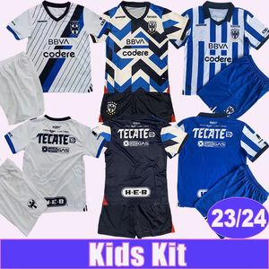 23 24 Monterrey Kindertenue Voetbalshirts R.FUNES MORI M.MEZA E.GUTIERREZ G. BERTERAME E.AGUIRRE Home Away 3rd Kinderpak Voetbalshirts