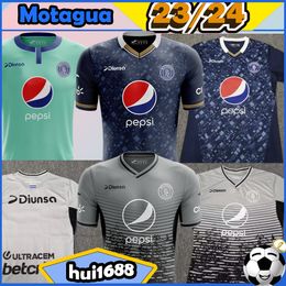 23/24 Motagua Soccer Jerseys Thai Quality Eddie Hernandez Moreira # 21 R.moreira # 22 Mejia 2023 2024 Home Away Martinez # 8 J.Moncada # 26 Gray # 6 Home Third Football Shirt Top