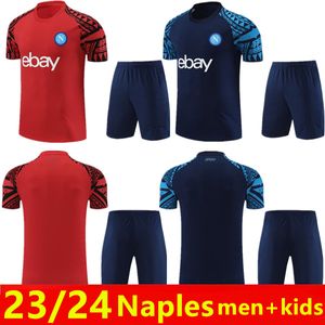 23/24 Napoli Tracksuit Jacket Soccer Jersey Tracksuits 2023 2024 SSC Naples Jogging Football Training à manches longues