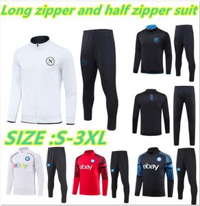 23/24 Kits de veste de football de football de survêtement Napoli 2023 2024 SSC Naples AE7 D10S Vêtements de survêtement Formation tuta Chandal Ensembles de survêtements de jogging S-3XL