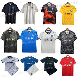 Napoli voetbalshirt 23 24 KVARATSKHELIA Halloween speciaal shirt MINJAE maillot napels kind ZIELINSKI H.LOZANO OSIMHEN POLITANO voetbalshirts maillot de foot