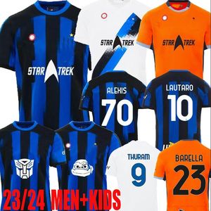 2024 Jerseys de fútbol Lautaro Transformers Alexis Thuram Kid Kit Frattesi 23 24 Maglie Football Shirt Air Max Edition Home Away Third Special Turtles Star-Trek-kits