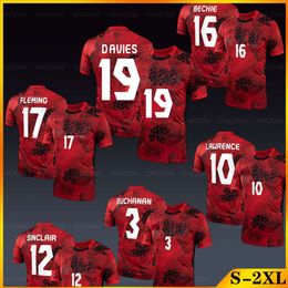 23 24 Nationale voetbalshirts Canada Alphonso Davies 2023 2024 VOETBALshirt thuis rood Top Christine Sinclair Atiba Hutchinson Jessie Fleming Janine Beckie