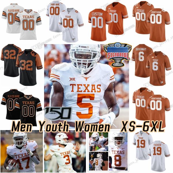 2023 XS-6XL NCAA Texas Longhorns Football Jersey Quinn Ewers Bijan Robinson Arch Manning Xavier Worthy Jaylan Ford Whittington CJ Baxter Jonathon Brooks Jaydon