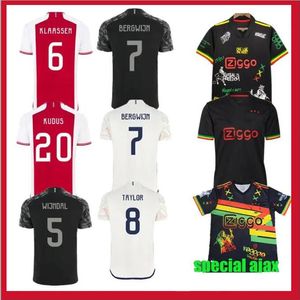 23 24 Países Bajos Jerseys de fútbol tadic Bassey Berghuis Tercer kit negro Klaassen Bergwijn Marley 2023 2024 Camisas de fútbol de visitante Hombres Uniformes Cruyff