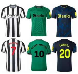 23 24 New Castle Soccer Jerseys Boys Bruno G. Joelinton Football T Shishs Años ISAK NUFC Uniteds Maximin Wilson