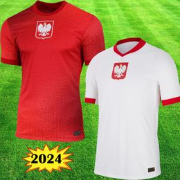 3xl 4xl Poland Euro 2024 Lewandowski Jersey Men Kids Kit Polonia Kits de football Milik Zalewski Polonais Poland Football Shirtt Polen 24 Poland Maillot Foot Pologne