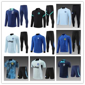 23 24 Nouvelle veste inter LAUTAROo chandal MILANOSs Costume d'entraînement milanais camiseta DE FOOT survêtement hommes kit enfants BARELLAa Veste Sportswear