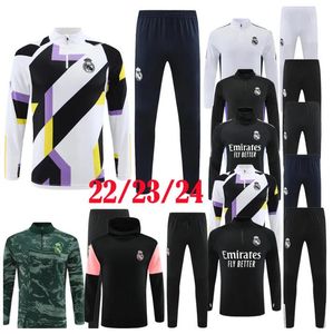 23 24 Nouveau Survêtement Real Madrid Combinaison d'entraînement demi-zip VINI JR BELLINGHAM 22/23 Kit de football adultes et enfants madrides CAMAVINGA MODRIC chandal futbol survetement