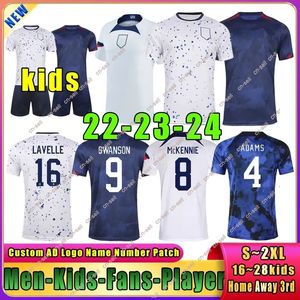 23 24 Nouveaux États-Unis États-Unis Pulisic McKennie National Team Fan Player Version Version Soccer Jersey