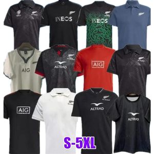 23-24 Nieuwe WORLD CUP BLACKS Rugby Jerseys Zwart Nieuw Jersey Zeeland Mode Sevens 2023 2024 Alle SUPER Rugby Vest Shirt POLO Maillot Camiseta Maglia Tops 5XL