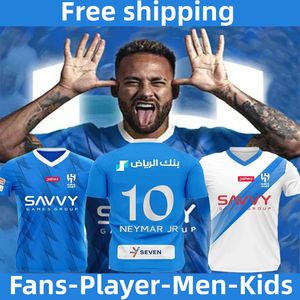 23/24 NEYMAR J R Al Hilal Saudi Fans Versión para jugadores kits de fútbol para hombres y niños Hilal Saudi Local visitante 3.ª camisetas de fútbol